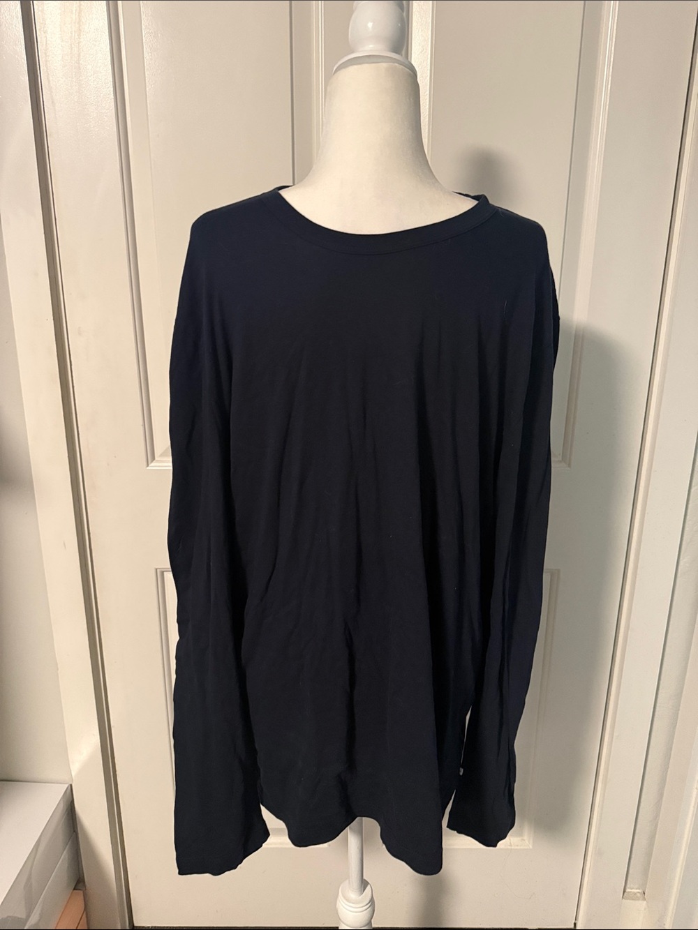James Perse Men's Long-Sleeve Crew in Black